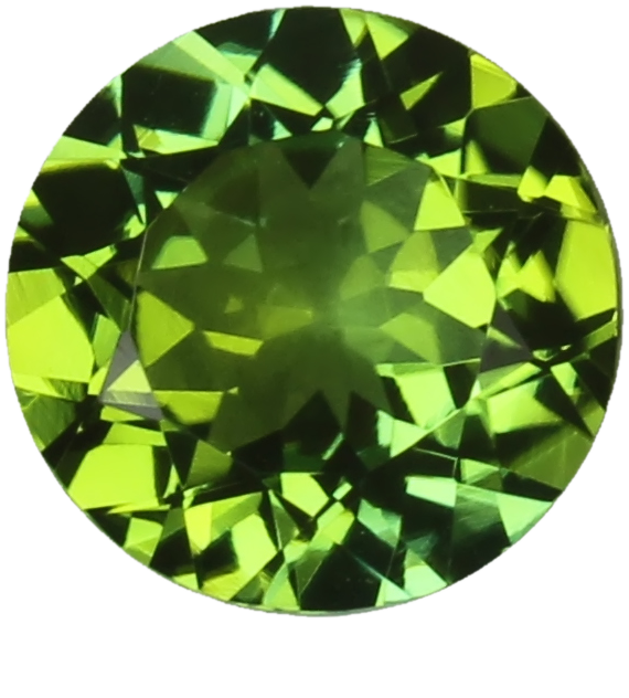 8mm Round Mint Green Tourmaline