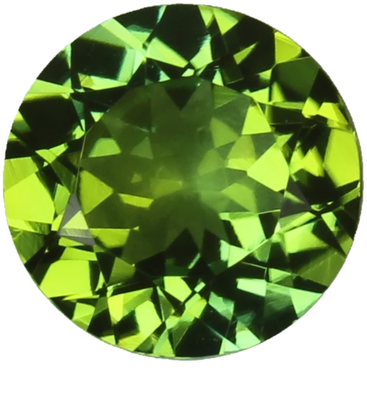 8mm Round Mint Green Tourmaline