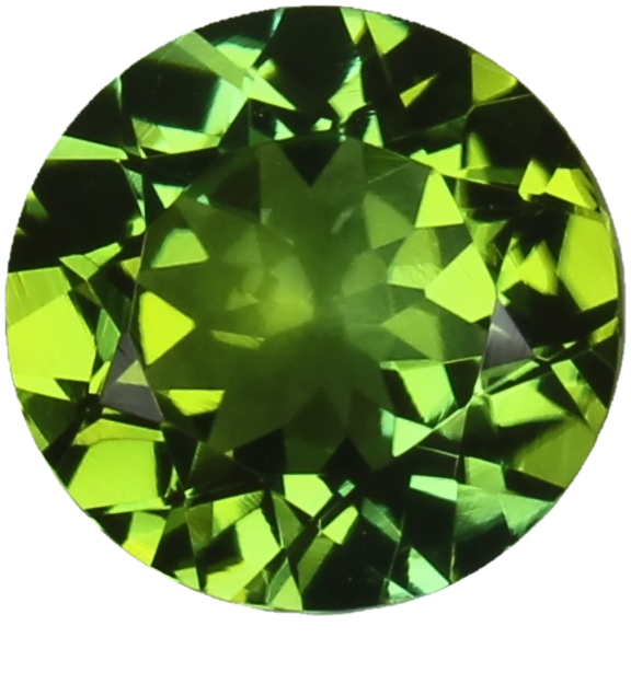 8mm Round Mint Green Tourmaline