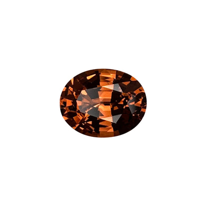 2.4ct Oval Medium Orange Malaya Garnet