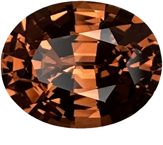2.4ct Oval Medium Orange Malaya Garnet
