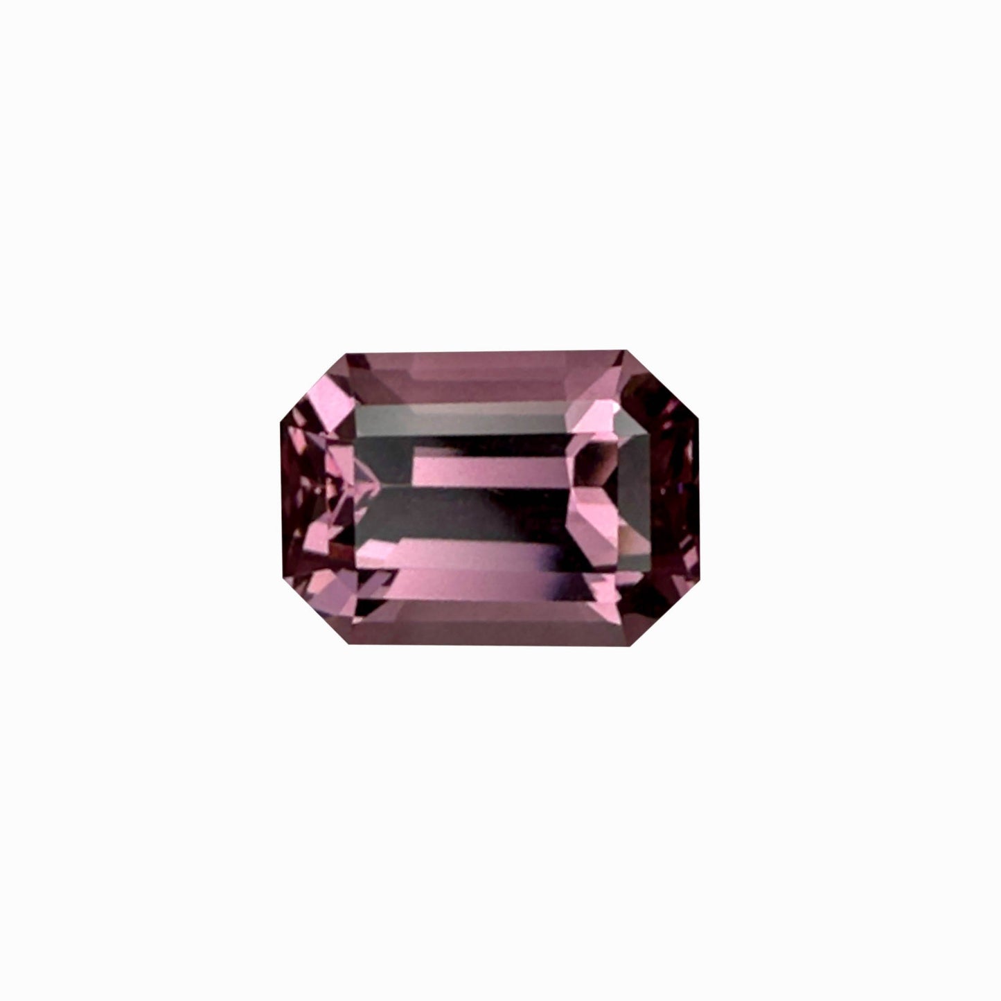 5.04ct Emerald Cut Light Pink Malaya Garnet