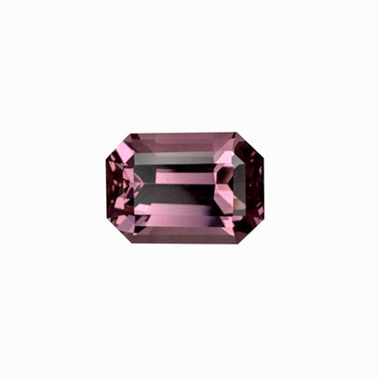 5.04ct Emerald Cut Light Pink Malaya Garnet