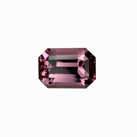 5.04ct Emerald Cut Light Pink Malaya Garnet