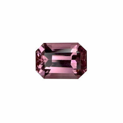 5.04ct Emerald Cut Light Pink Malaya Garnet