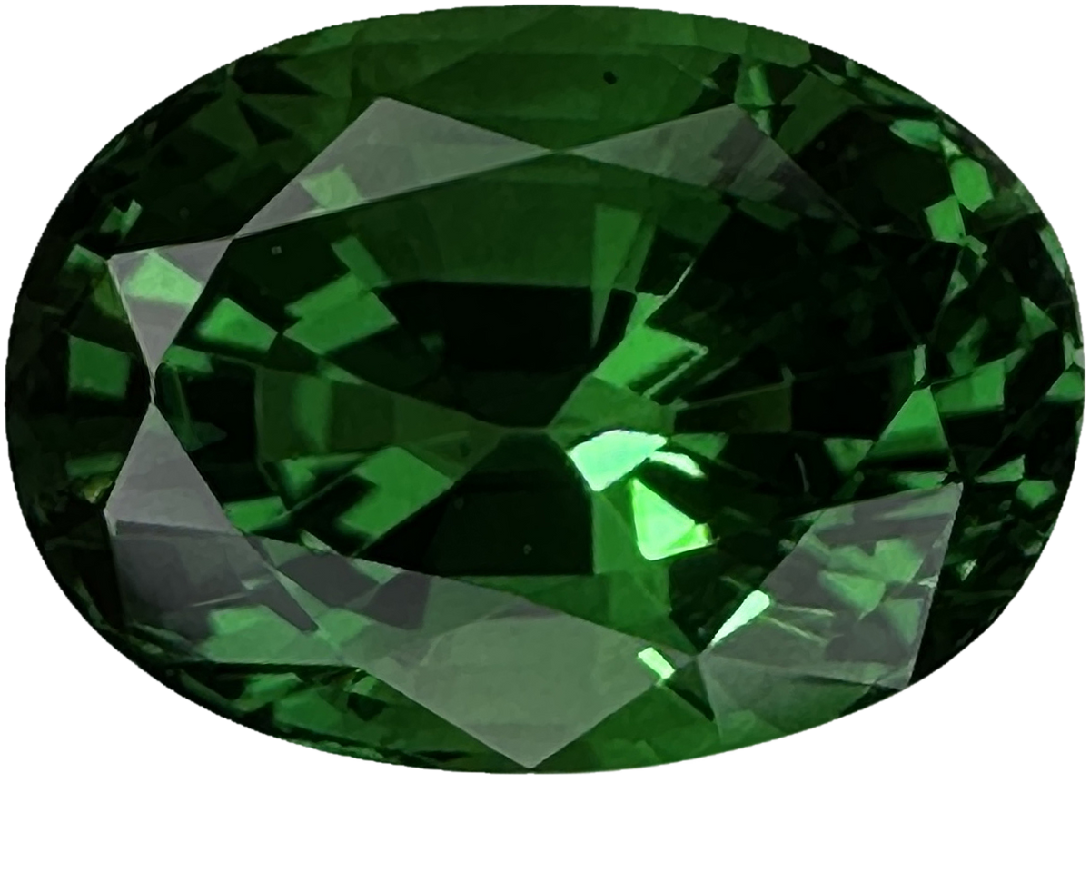 2.2ct Oval Fine Intense Green Tsavorite