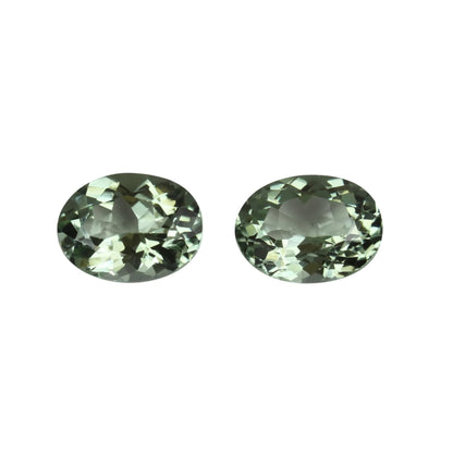 8x6mm Oval Mint Green Tourmaline Pair