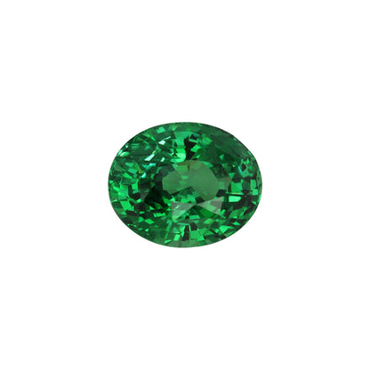 11.1ct Oval Gem Quality - Fine Intense Green Tsavorite