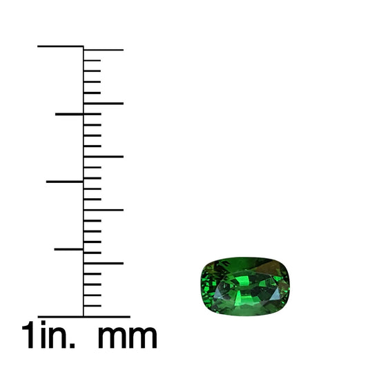 1.82ct Cushion Fine Intense Green Tsavorite