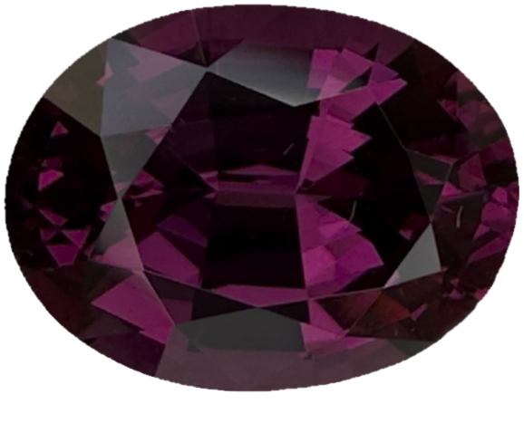 4.91ct Oval Open Burgundy Rhodolite