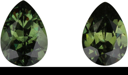 10 x 7mmPear Shape Demantoid Pair