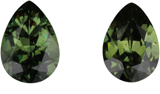 10 x 7mmPear Shape Demantoid Pair