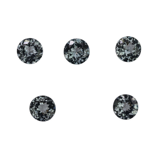 6.5mm Round Medium Grey Spinel