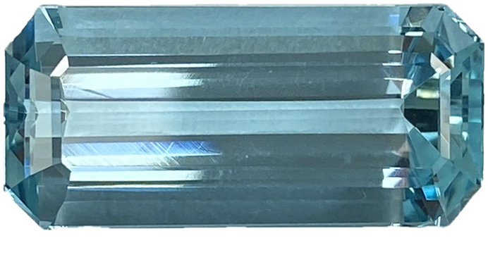 24.22ct Emerald Cut AA Color Aquamarine