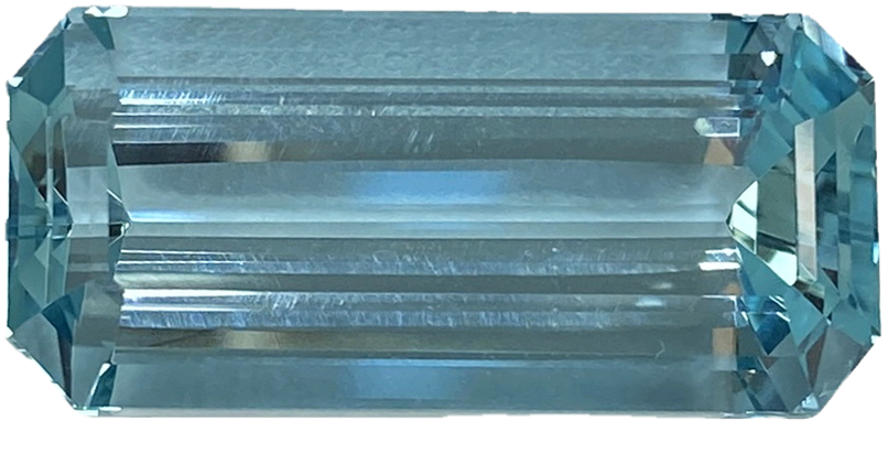 24.22ct Emerald Cut AA Color Aquamarine
