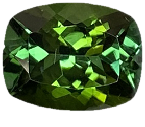 9x7mm Cushion Medium Blue-Green Tourmaline