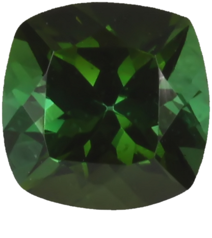 6mm Cushion Deep Green Tourmaline