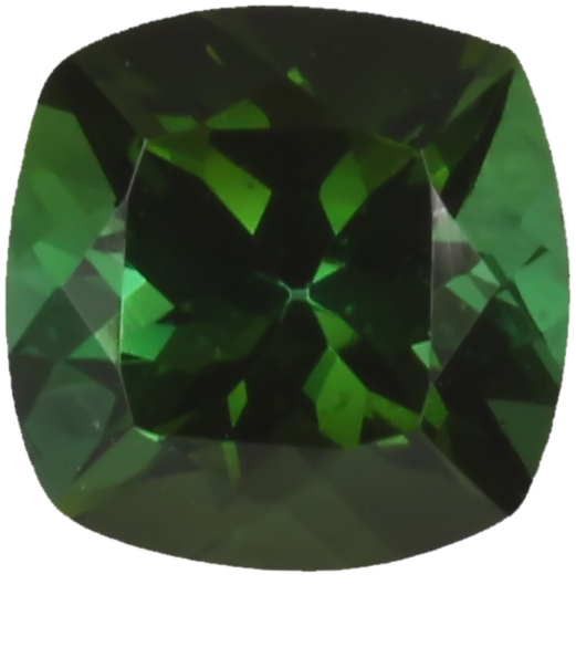 6mm Cushion Deep Green Tourmaline