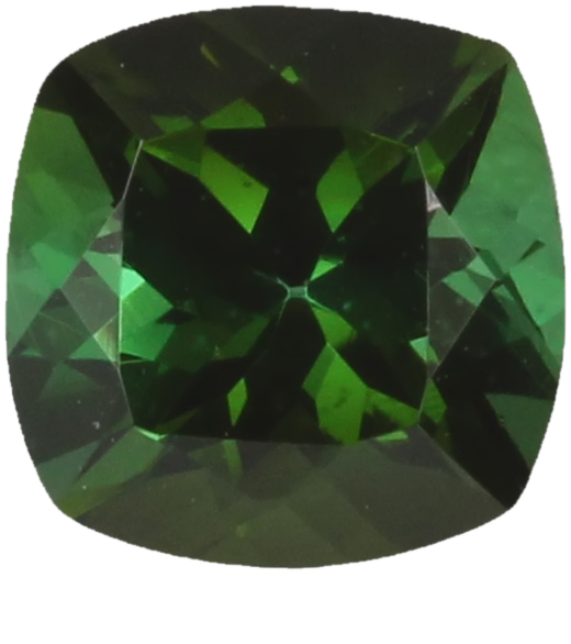 6mm Cushion Deep Green Tourmaline