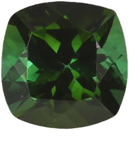 6mm Cushion Deep Green Tourmaline