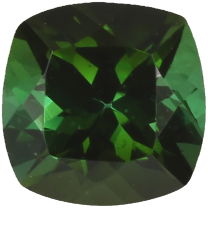 6mm Cushion Deep Green Tourmaline