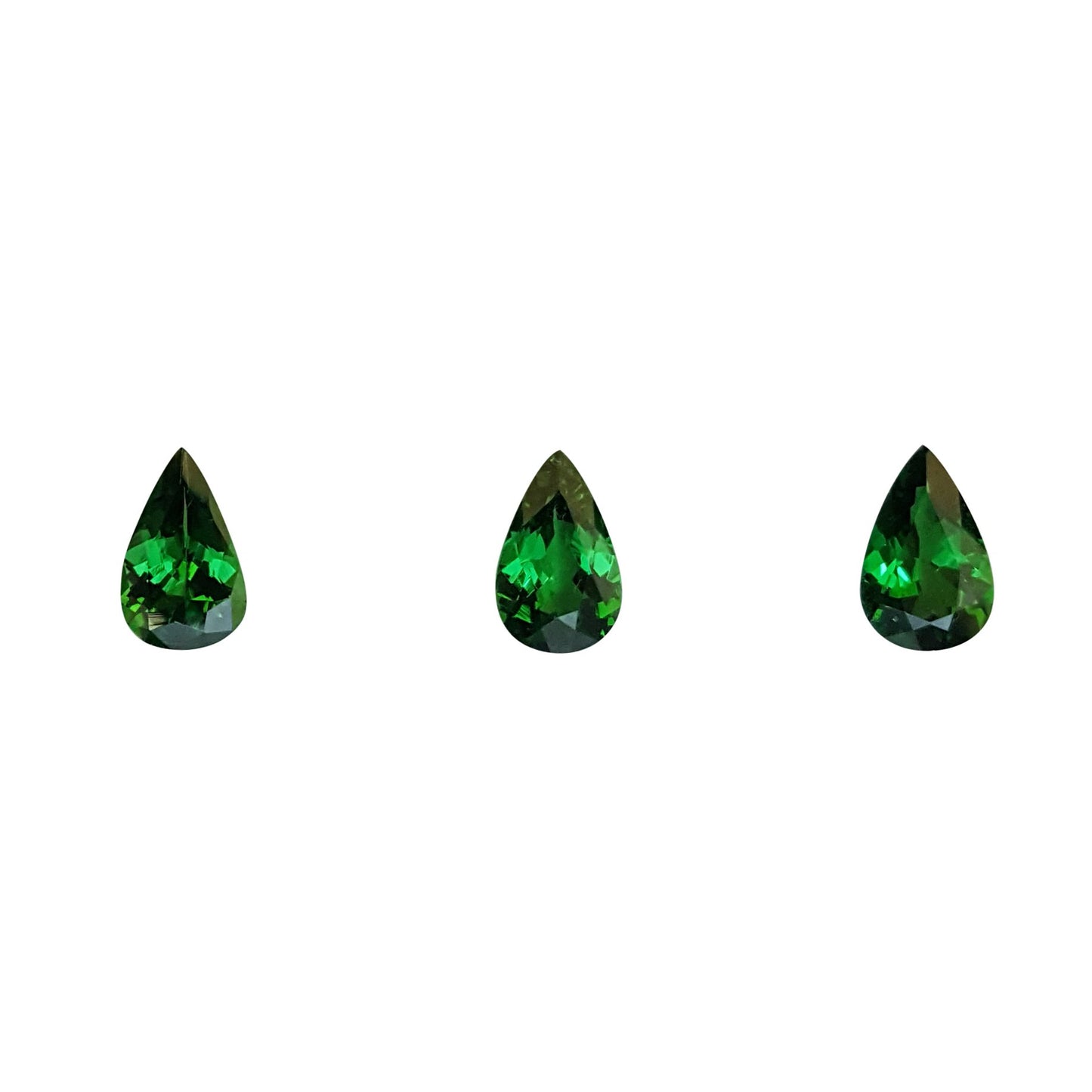 8x5mm Pear Shape Fine Intense Green Tsavorite