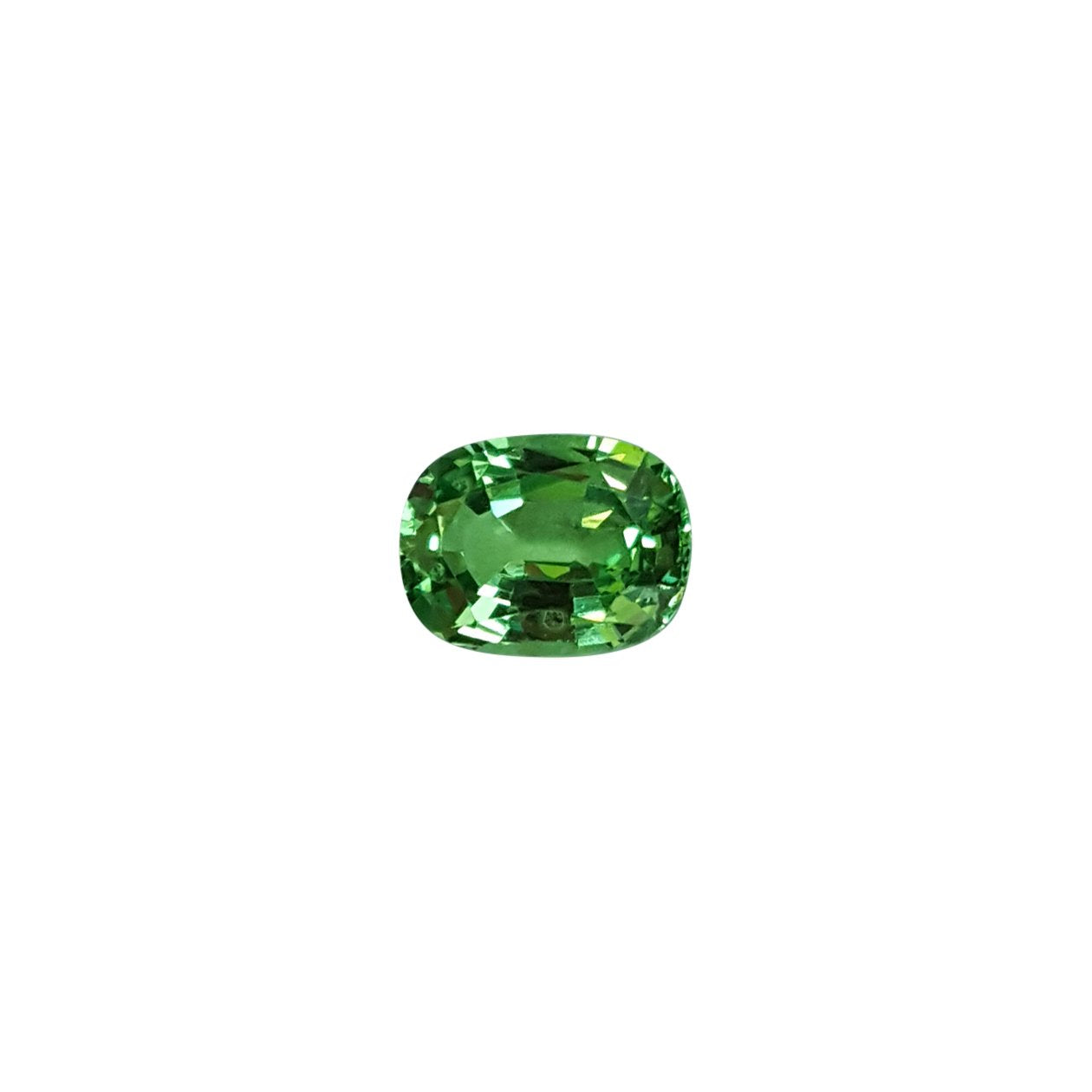 1.14ct Cushion Light Green Tsavorite