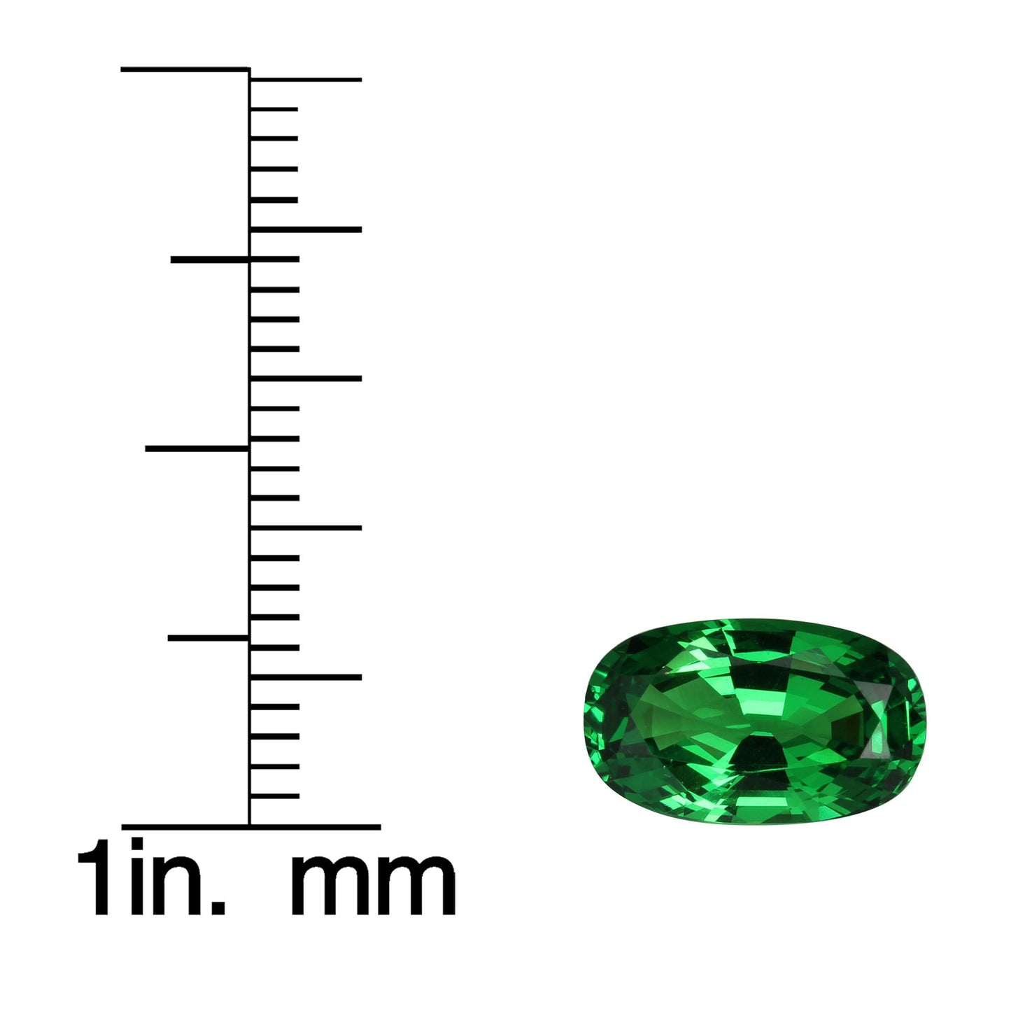 3.05ct Oval Gem Quality - Fine Intense Green Tsavorite