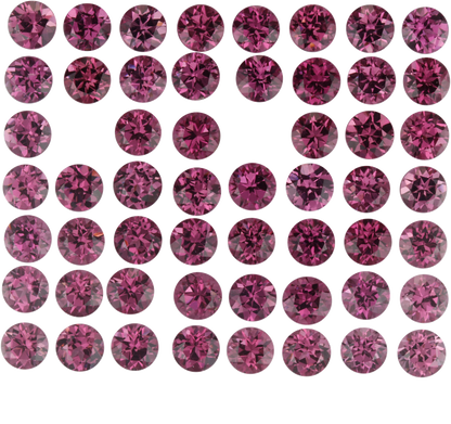 5.0mm Round Magenta Rhodolite