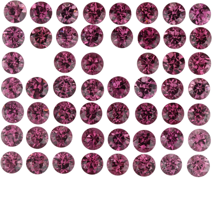 5.0mm Round Magenta Rhodolite