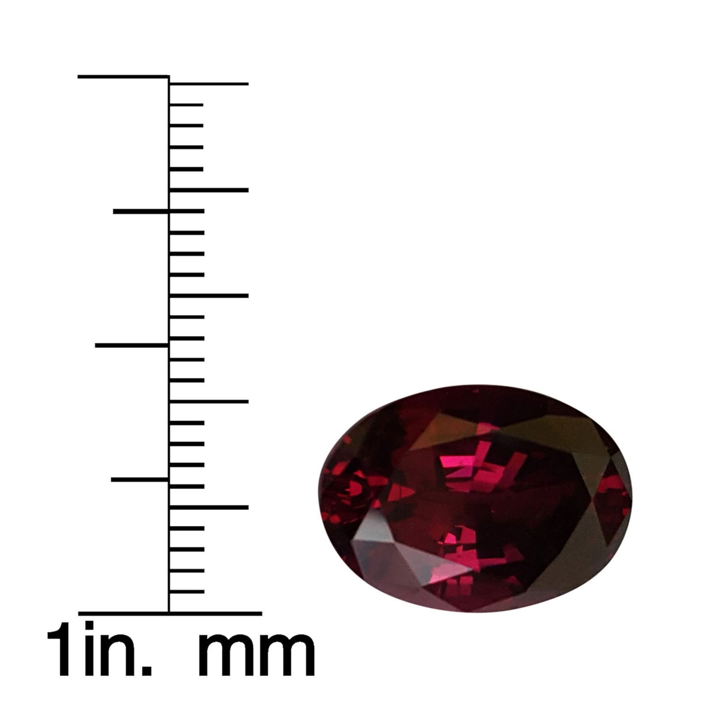Oval Deep Burgundy Rhodolite