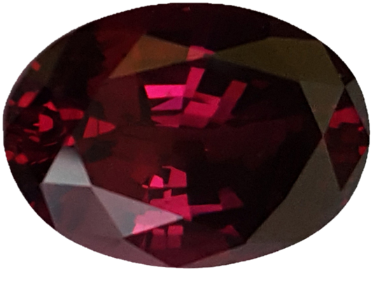 Oval Deep Burgundy Rhodolite