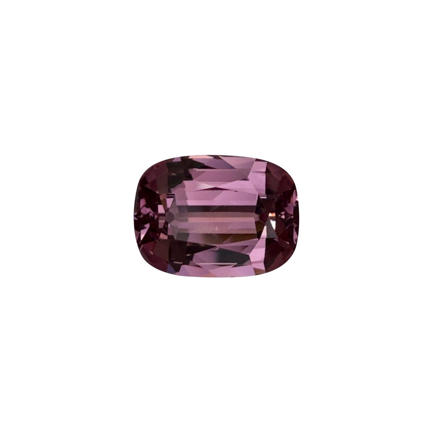 3.41ct Cushion Deep Peach Malaya Garnet