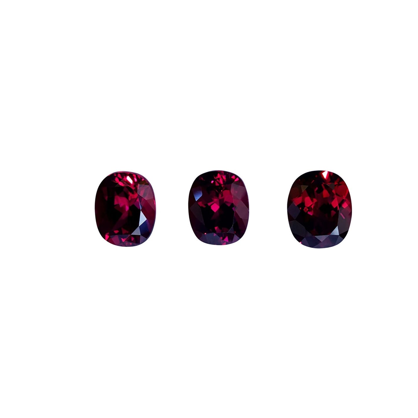5.52ct Cushion Open Burgundy Rhodolite