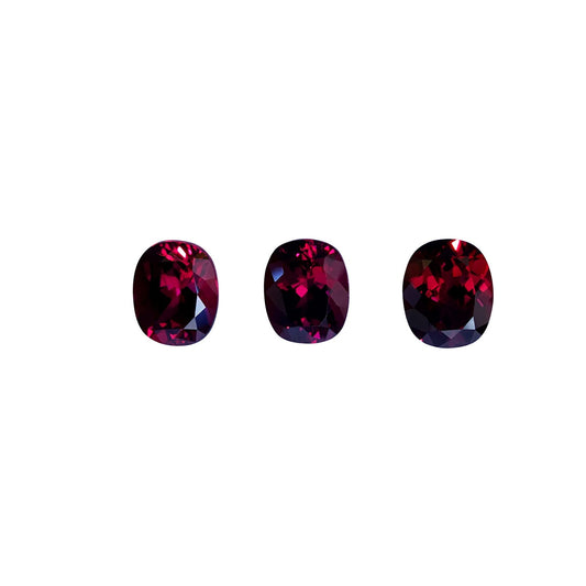 5.52ct Cushion Open Burgundy Rhodolite