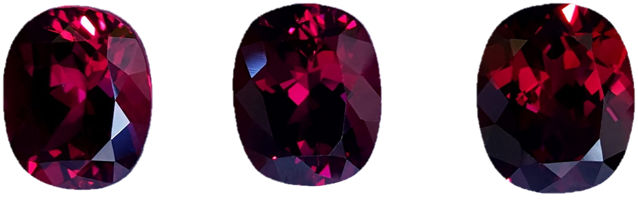 5.52ct Cushion Open Burgundy Rhodolite