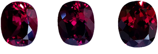 5.52ct Cushion Open Burgundy Rhodolite