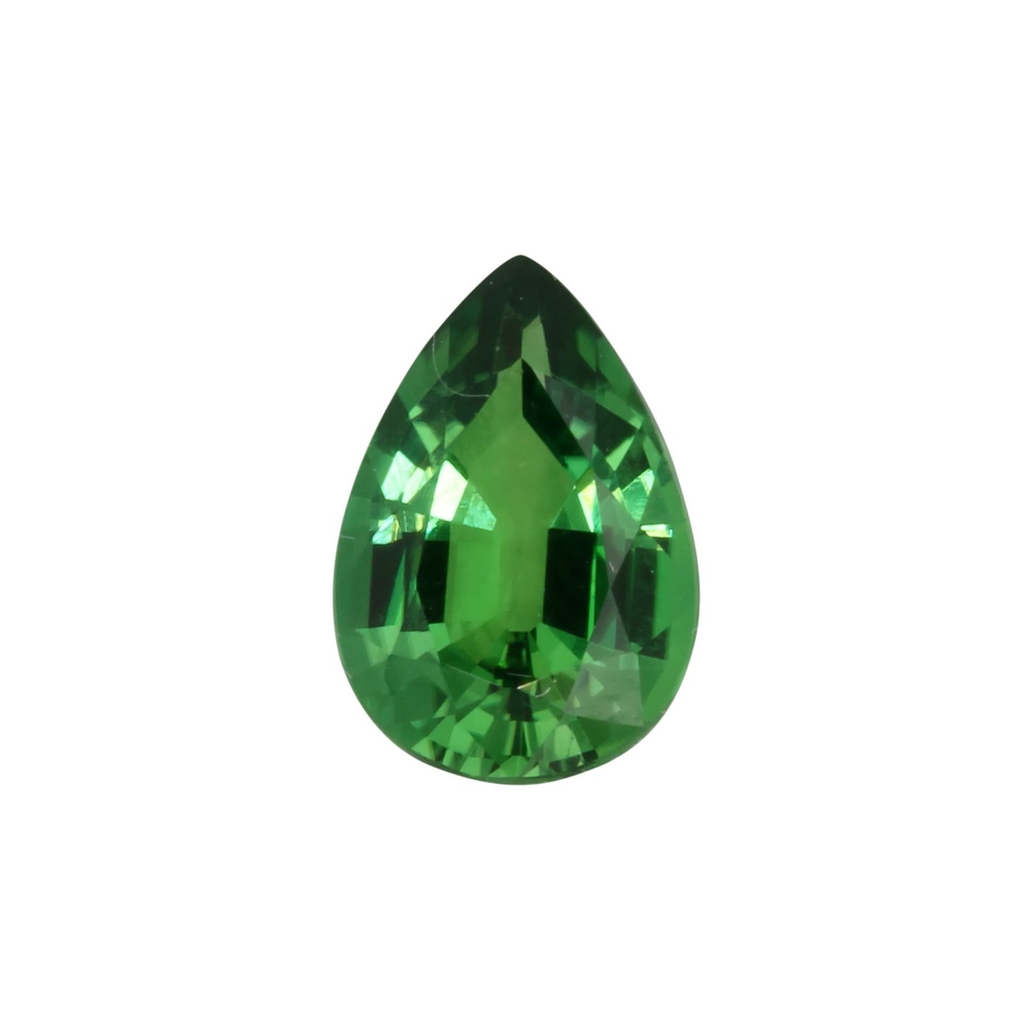 1.36ct Pear Shape Medium Green Chrome Tourmaline