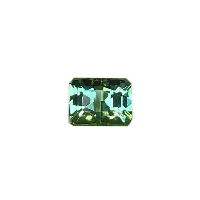 Emerald Cut Light Blue Green Tourmaline