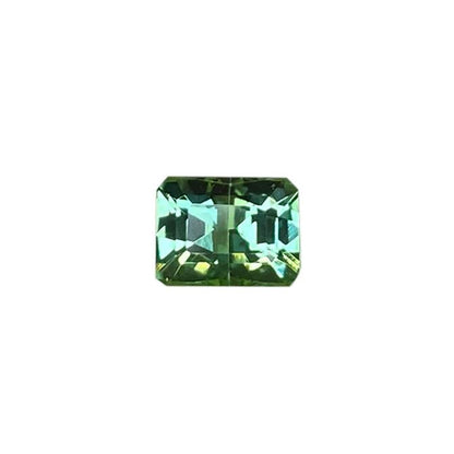 Emerald Cut Light Blue Green Tourmaline