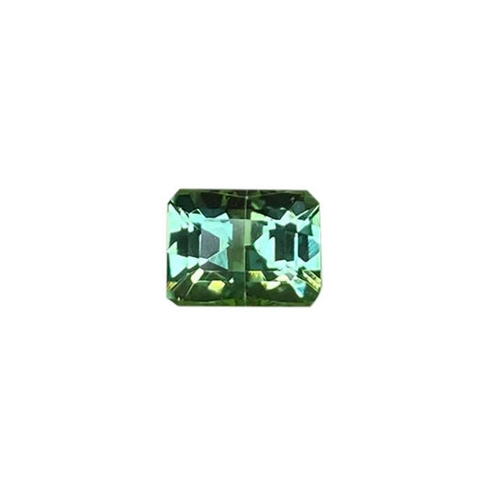 Emerald Cut Light Blue Green Tourmaline