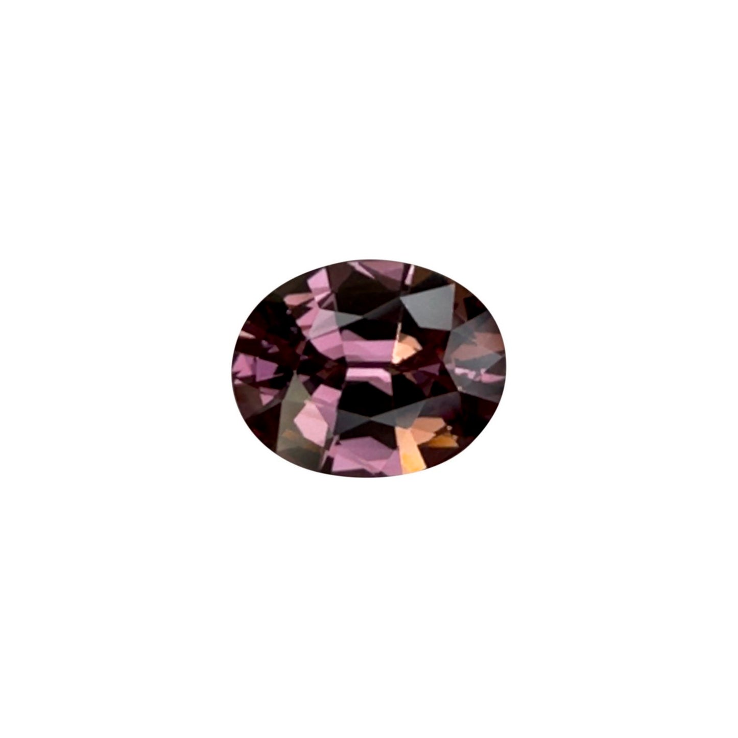 10.1x8.1mm Oval Deep Peach Malaya Garnet