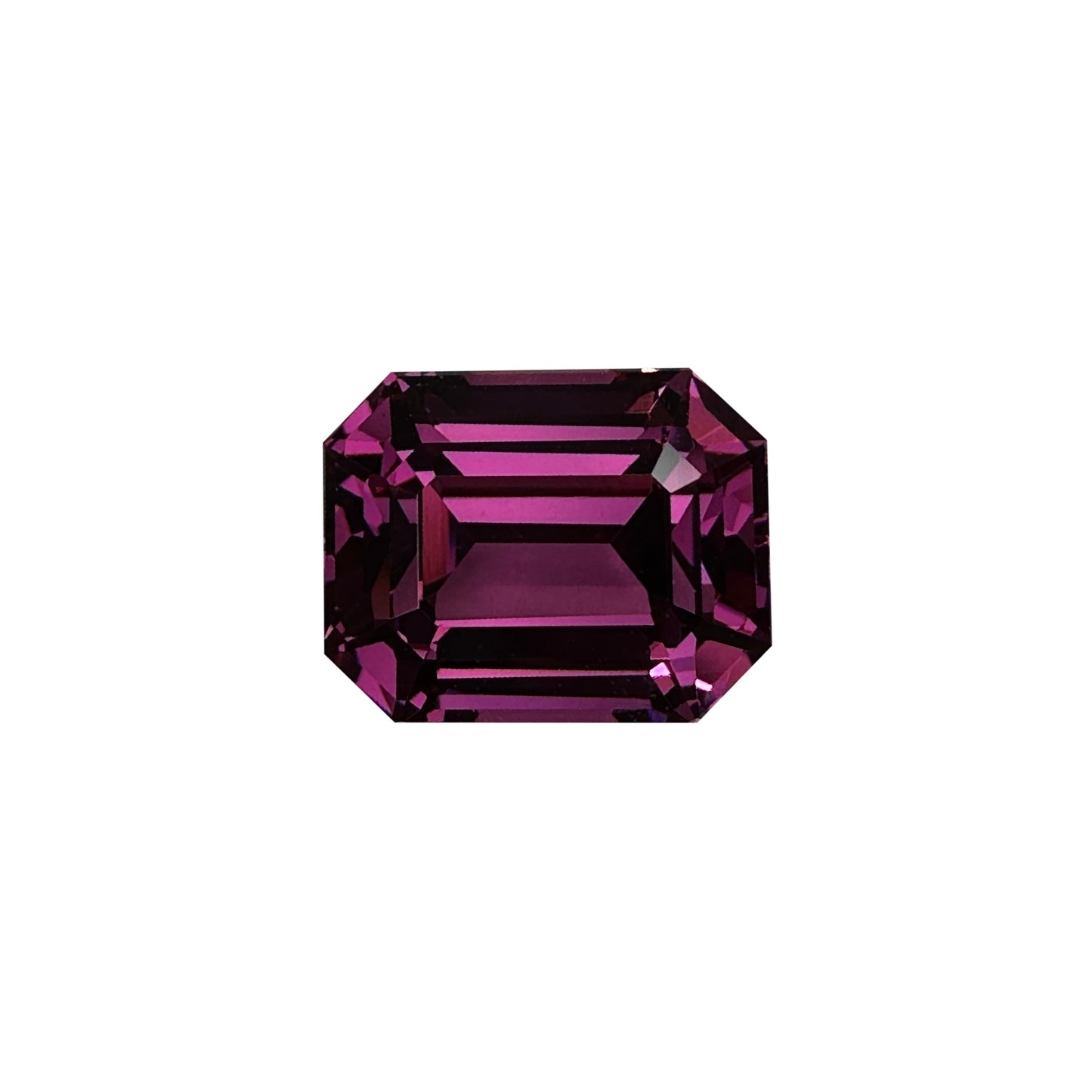 17.47ct Emerald Cut Magenta Rhodolite Suite