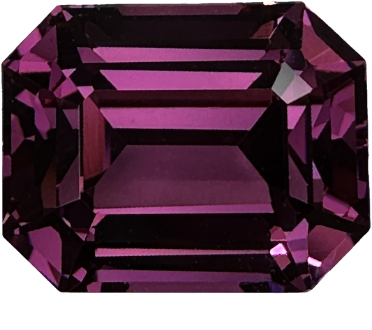 17.47ct Emerald Cut Magenta Rhodolite Suite