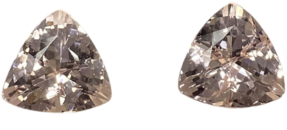 11mm Trillion Peach Morganite Pair