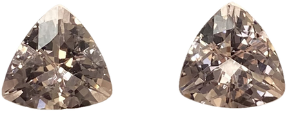 11mm Trillion Peach Morganite Pair