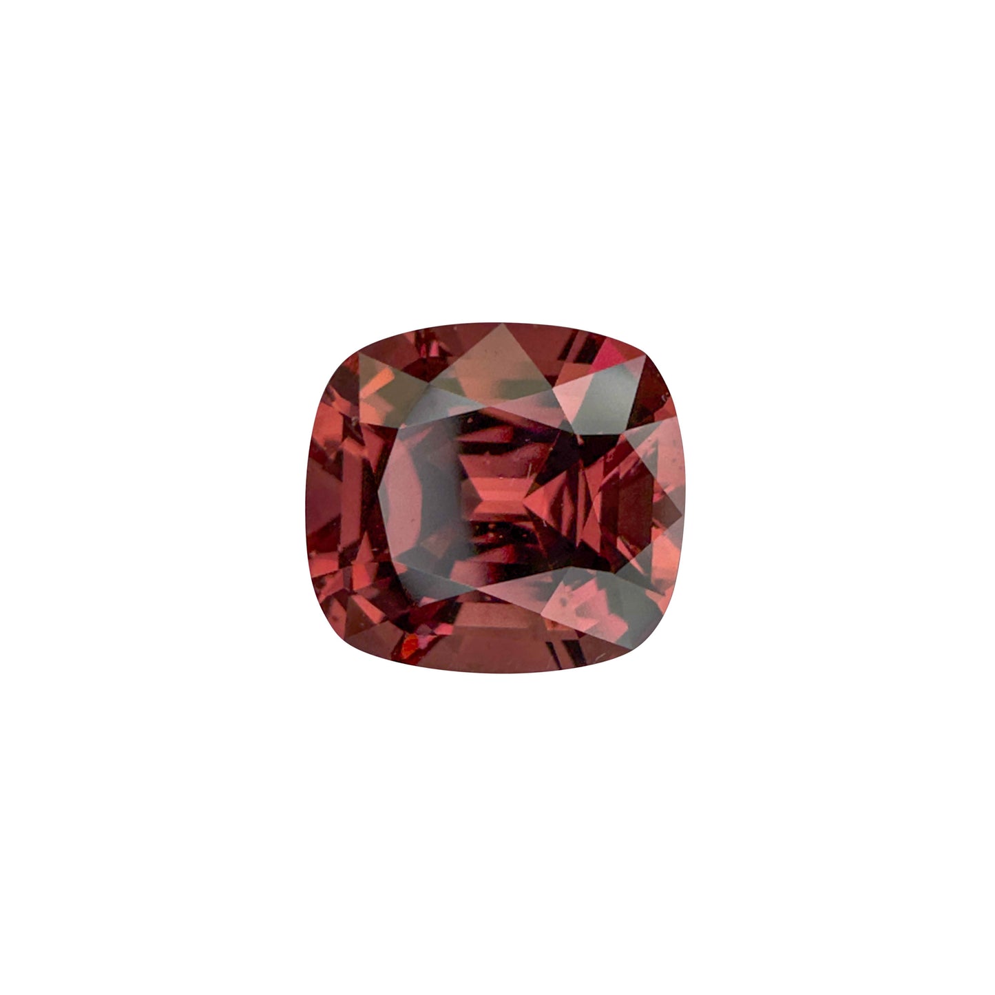 5.78ct Cushion Deep Pink-Orange Malaya Garnet