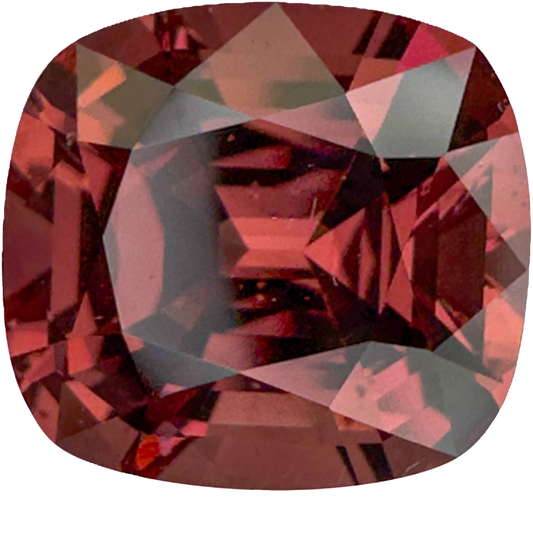 5.78ct Cushion Deep Pink-Orange Malaya Garnet