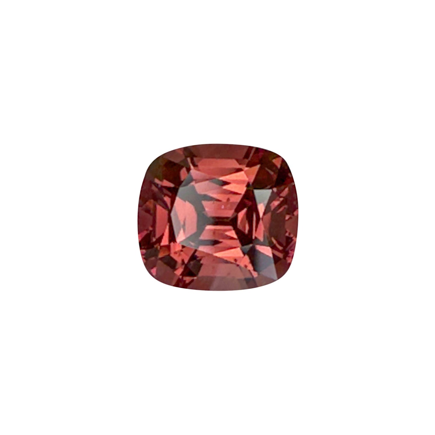 5.78ct Cushion Deep Pink-Orange Malaya Garnet