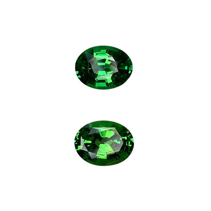 4.23ct Oval Bright Green Tsavorite Pair